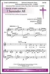 I Surrender All SATB choral sheet music cover